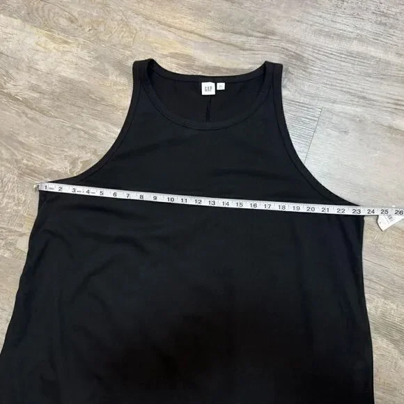 NWT Gap Sleeveless Transitional Flattering Racerback Knit Dress Black XXL 18 - Picture 4 of 9
